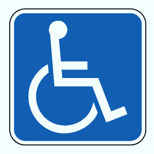 disabled signs symbols