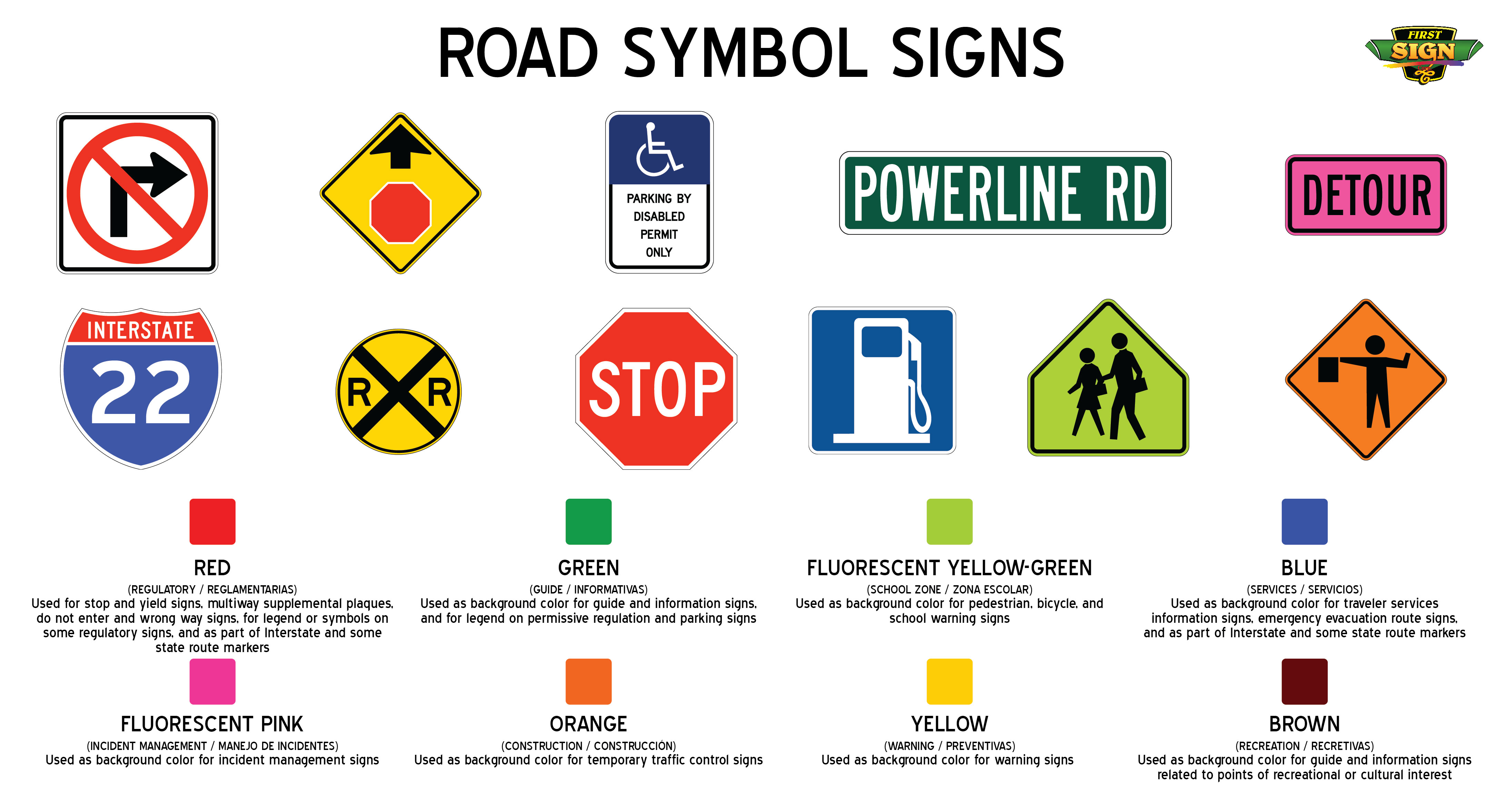traffic signs and meaning black and white