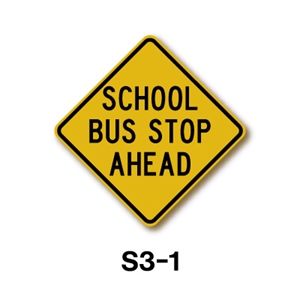 school bus stop sign clipart